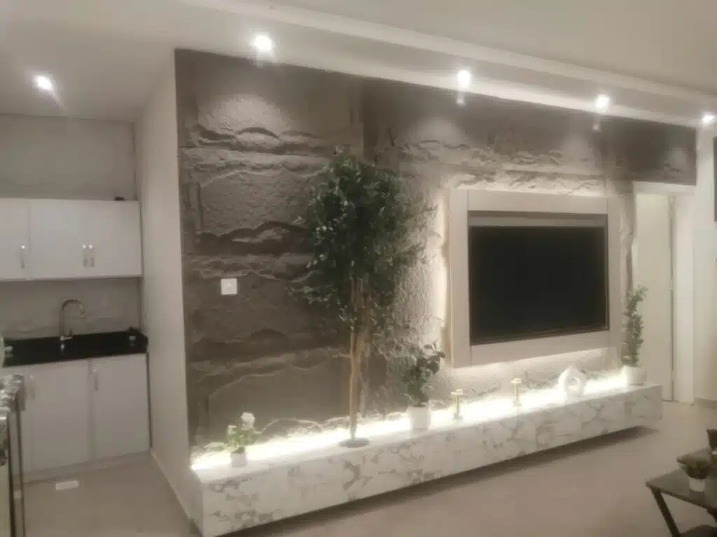 ديكورات الشاشة بديل حجر الرياض